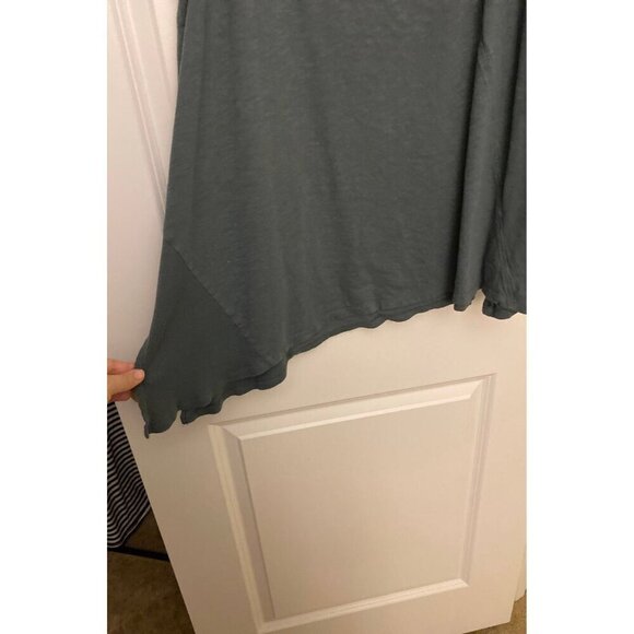 LOGO by Lori Goldstein Asymmetrical Hem Tank | 1X | Grey Green | NWOT QVC - Picture 2 of 6